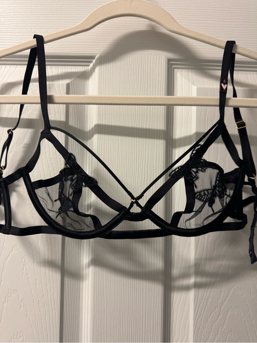 Black Lace Butterfly Lingerie Set